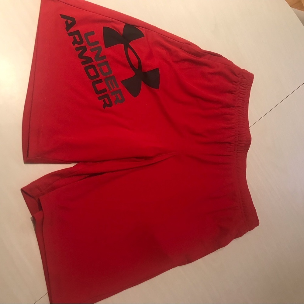 Under Armour Red Athletic Bottoms Lightweight Training